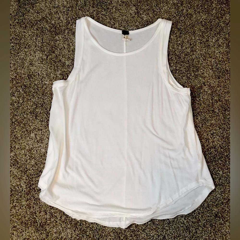 FREE PEOPLE White Sleeveless Top sz S